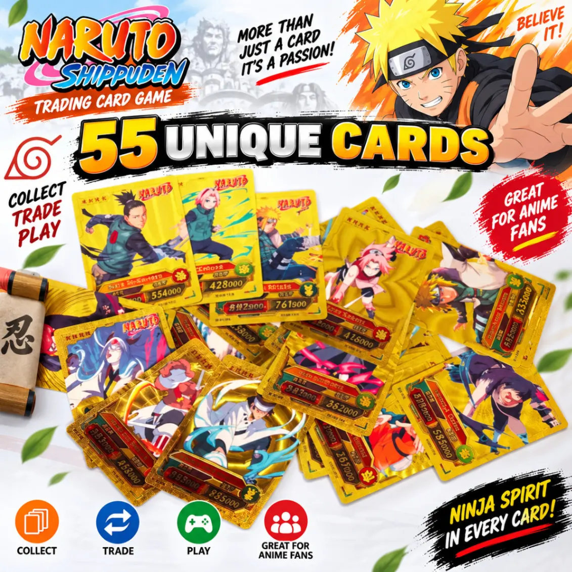 Naruto Gold 55Pc