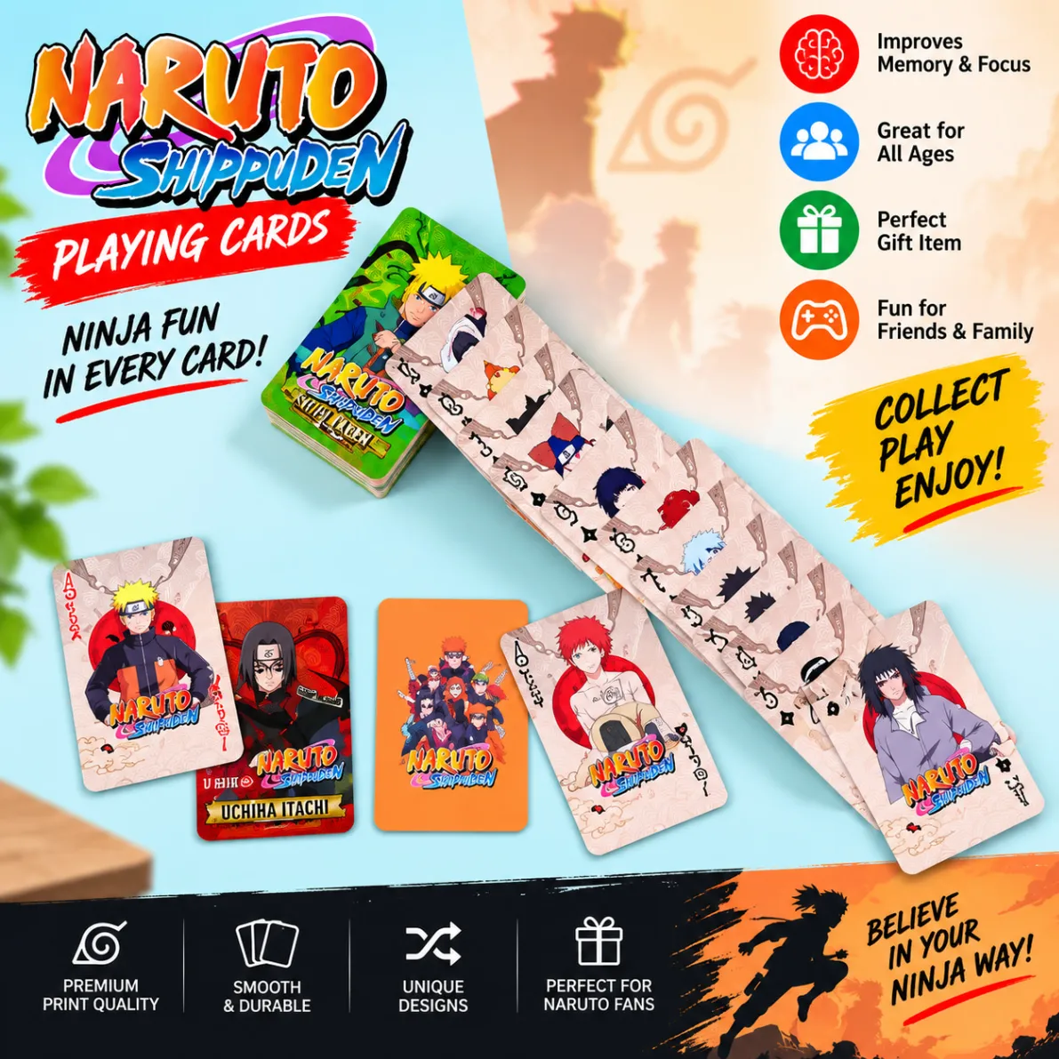 Naruto Poker Cards