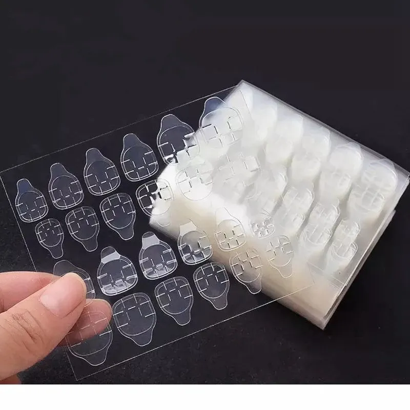 48 PCS Double Sided False Nail Art Adhesive Acrylic Tape Glue Sticker 4