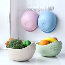 1 Pcs Perfect Plastic Washing Bowl For Rice Vegetables Fruits Container - Simplify Kitchen Prep With This Versatile Washing Bowl 7