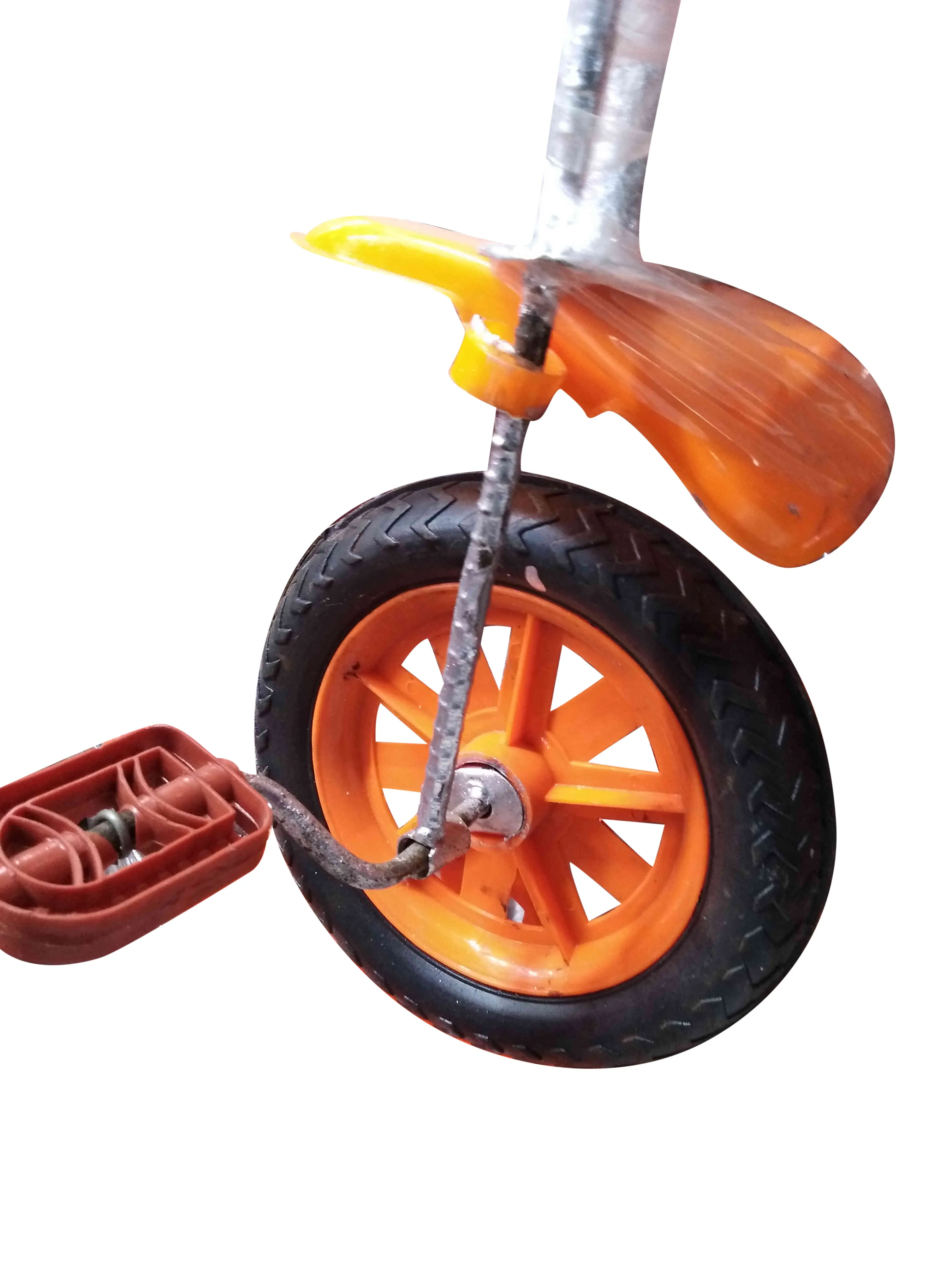 Baby Tricycle Wheel Nylon Front Pedal Wheel With Rod Pedals 1 pc Front Baby Accessories 2