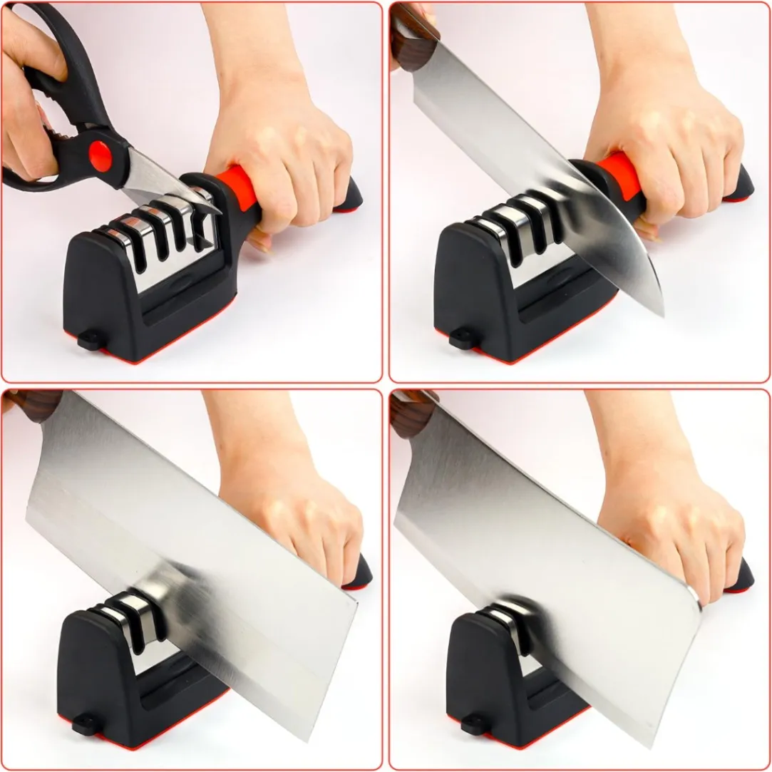 Knife Sharpener Stainless Steel Kitchen Tool Sharpening Stone Grinder Knives Sharpener Kitchen Tools 5