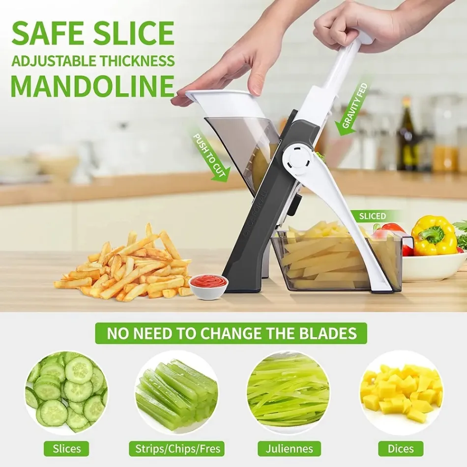 Brava Spring Slicer Vegetables Fruits Cutter 4