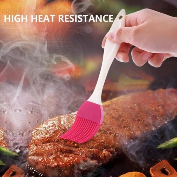 Silicone Basting Spatula and Brush Kitchen Oil Cooking Baking 2