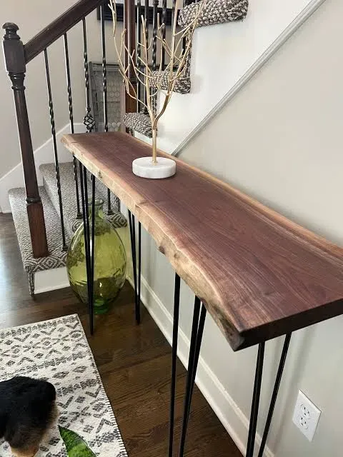 Live Edge Entryway Table 5