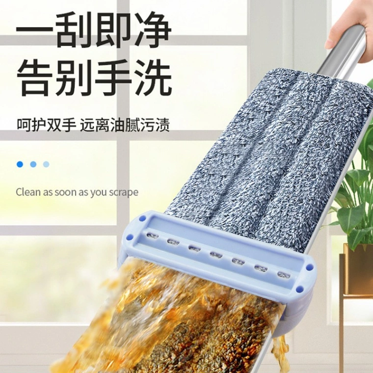 360° rotate floor cleaning flat mop, Aluminum Dry Mop 360° Rotation & Self-Squeezing – Effortless Floor Cleaning 5