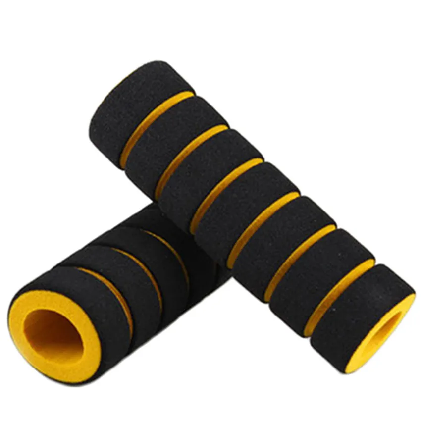 Bicycle Handlebar Bicycle Grip Sponge Cover Non Slip Handle Bar Foam Sponge Grips 2 Pcs Mixed Color 2