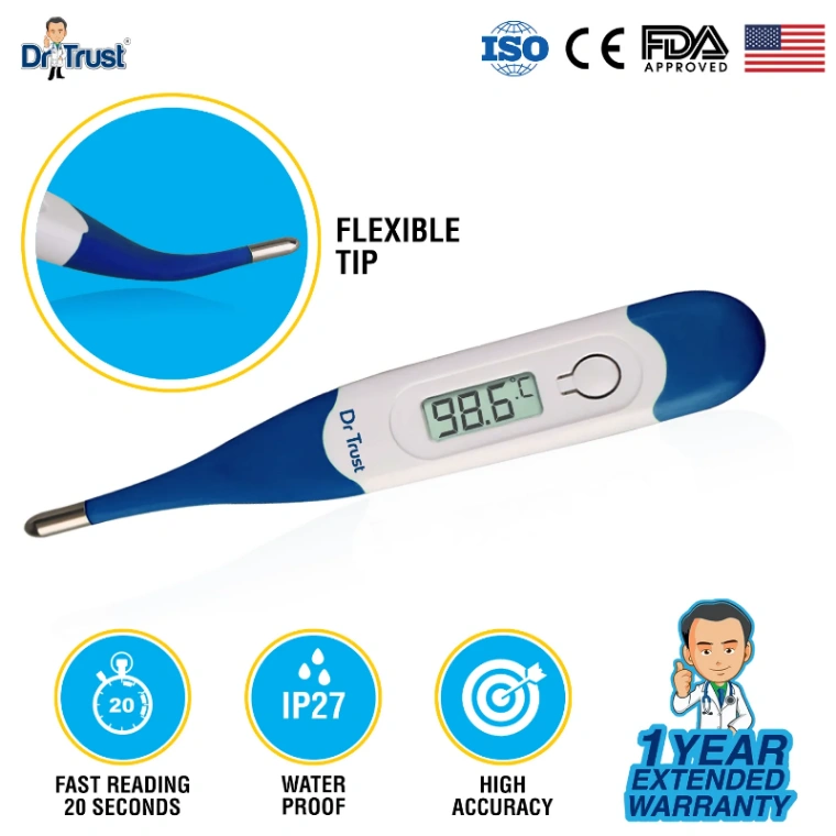 Digital Flexible Thermometer Tester for Baby Children Adult Easy Accurate Quickly Rustle with Sound Beep 3