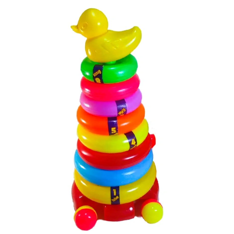 Rings Tower Baby, Colorful Rainbow Tower, Children Stacking Ring, Ring Stacking Pyramid Toy 6