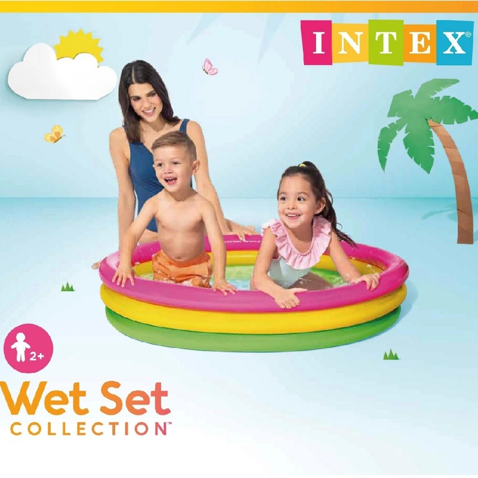 Intex Swimming Pool (24" x 8") for Kids, Baby Pool Bath Water Tub 5