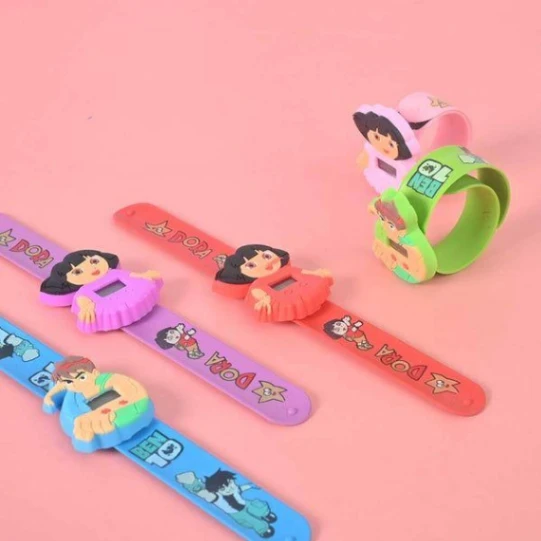 1Pcs Digital Scale Strip Watch For Kids- Boys & Girls, Silicone Slap Band Digital Watch for Kids 3