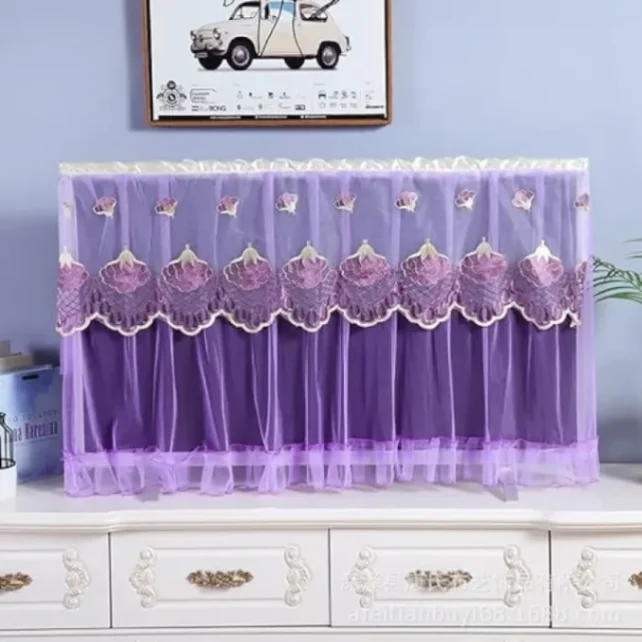 TV dust cover 32 Inch TV dust cover, Dustproof Lace Cloth Fabric 5