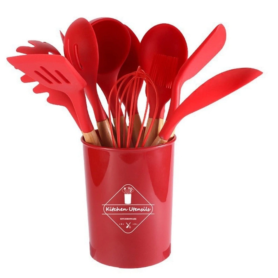 12 Pcs Silicone Kitchen Spoon Set 7
