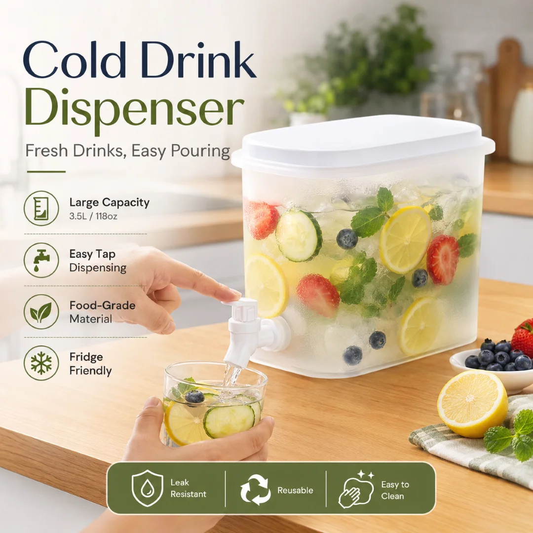 Juice Jar 3.5L, Juice Container Dispenser with Tap 1