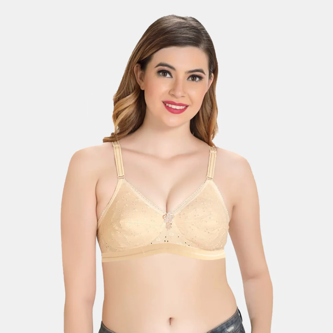 Like-Me Chicken Embroidery Cotton Bra 6