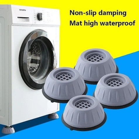 4Pcs Washing Machine Anti Shock Pad, Anti Vibration Pads for Washing Machine 5