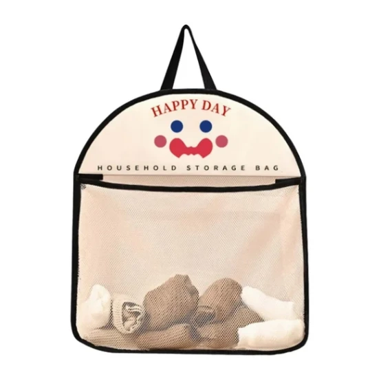 Storage Hanging Bag, Reusable Storage Mesh Bag Toy Doll Storage Net Bag for Bathroom Kitchen 5