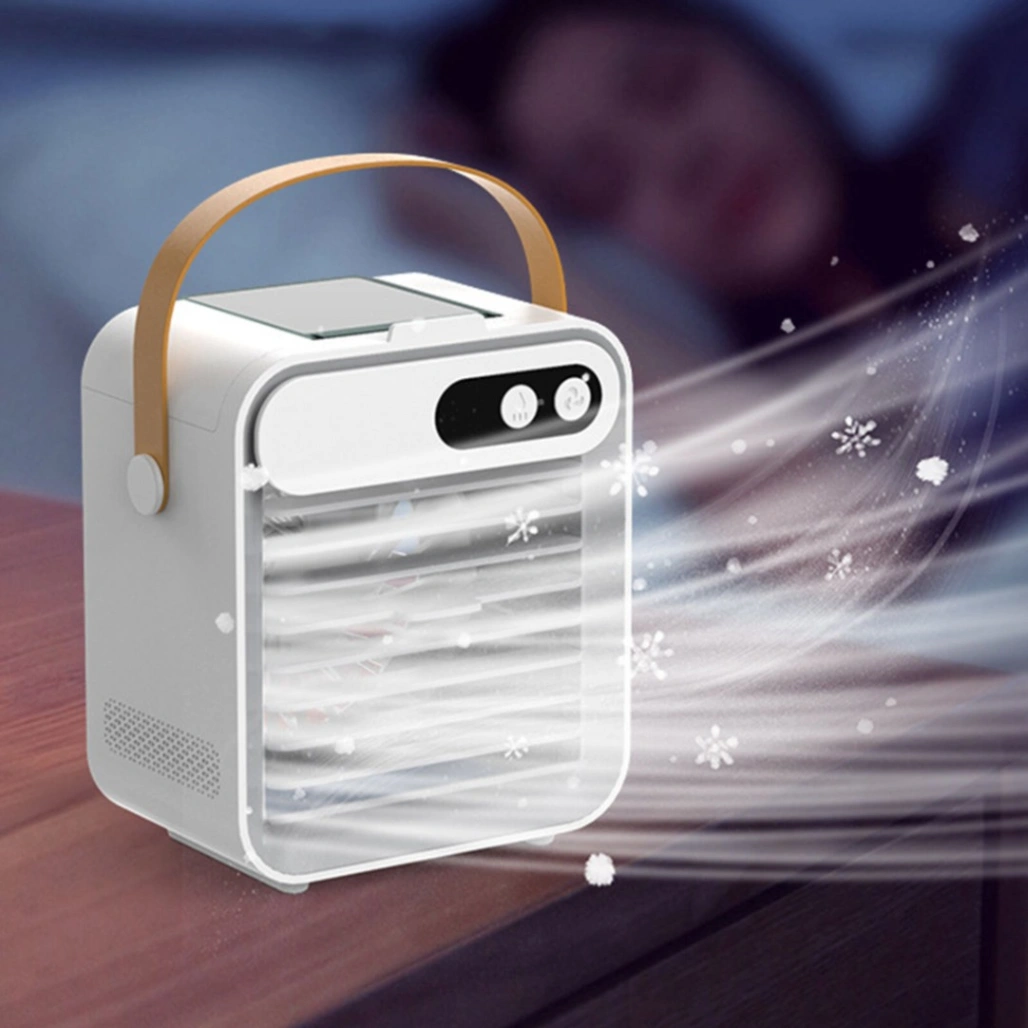 Mini Portable Air Cooler Fan, USB Charging Rechargeable Air Conditioner Cooling Fan 3
