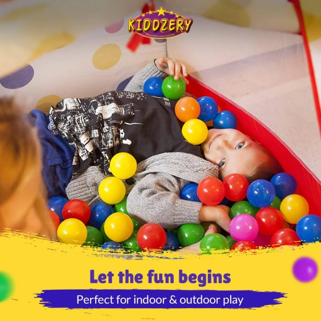 (Ball Pit) Tent Play House - 50 Balls, Play Ball House, Children's Magic Game House 4