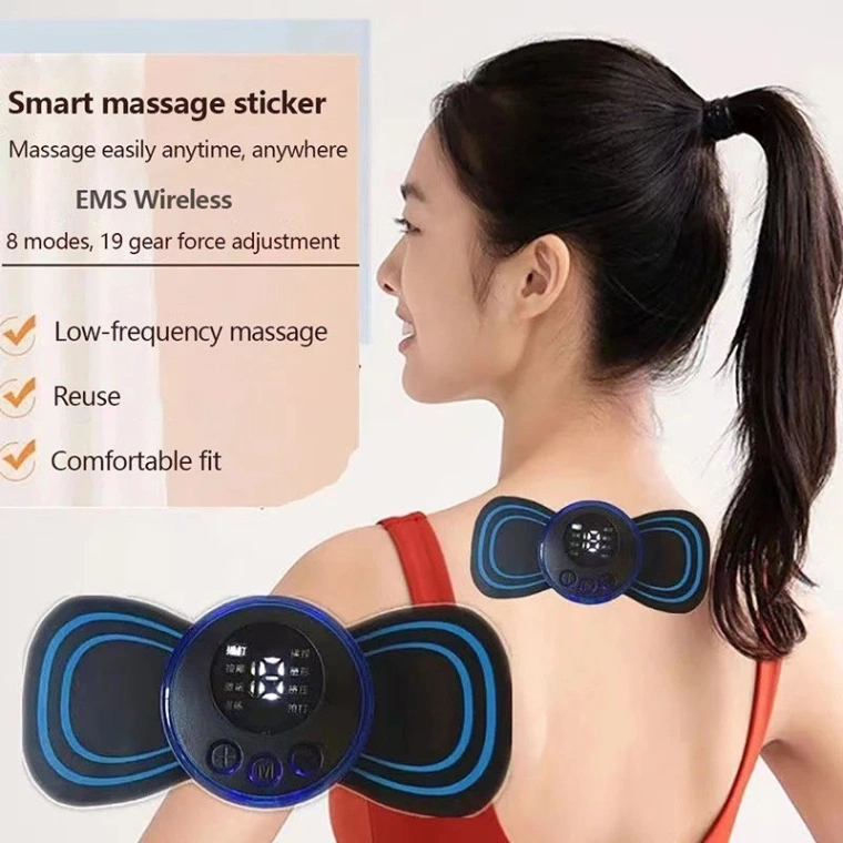 Neck Massager Portable Mini Electric Cervical Massage Stimulator Pain Relief Back Meridian Massager 5