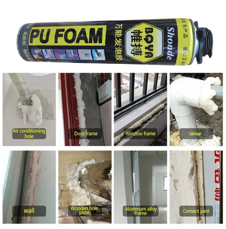 PU Foam Spray 750ml Expanding Spray Hardens In 3 Seconds PU Foam Sealant Waterproof Plugged Holes 3