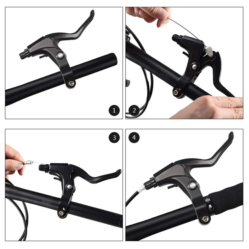 1 Pair Bike Bicycle Left Right MTB Lever Full Aluminium Alloy Brake Handles 4