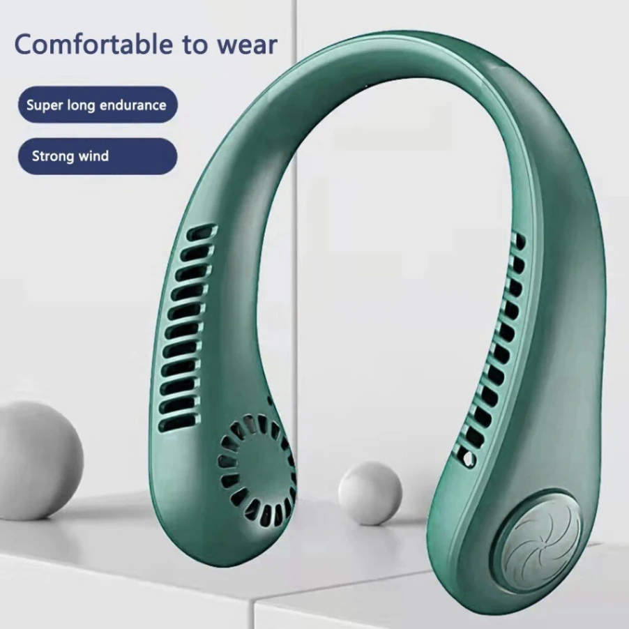 Neck Fan Portable Rechargeable Cooling Neck Fan Personal Neckband Fan 7