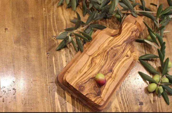 CUTTING BOARD SET, Wooden Kitchenware, Kitchen Essentials, Recipe Cutting Board, Set of 3 olive wood cheese chopping board, gift for couples 3