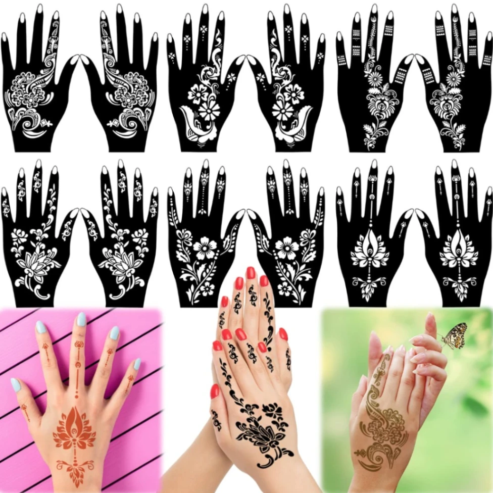 12Pcs mehedi sticker 2