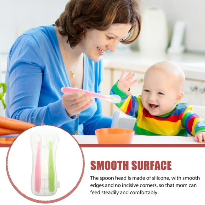 Silicone Baby Spoon 1Pcs 2