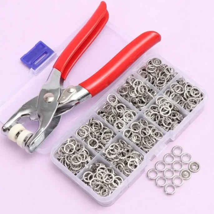 , shoes Sewing Tools Tich Button Machine, Snaps Buttons Kit For clothes 4