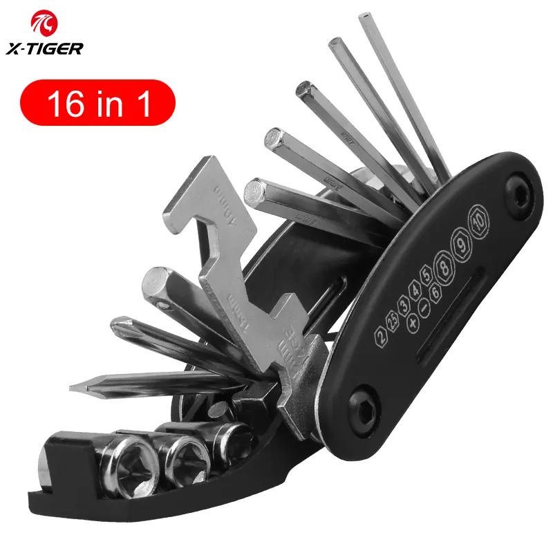 Bicycle Repair Kit Multi Tool Repair Bicycle Tool Kit 16 in 1 1