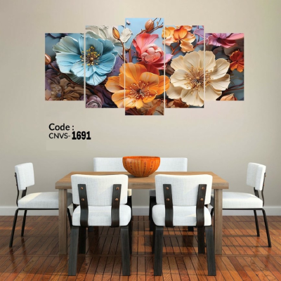 Canvas 18*36 inch 5Pcs In 1 Set 3D Wall 2