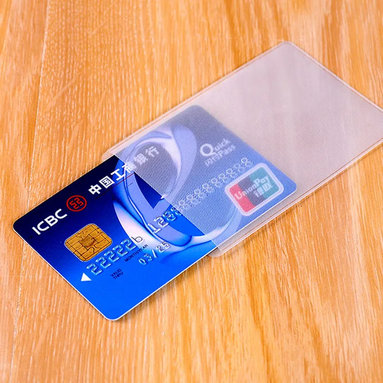 5 pcs transparent pvc card holder 6