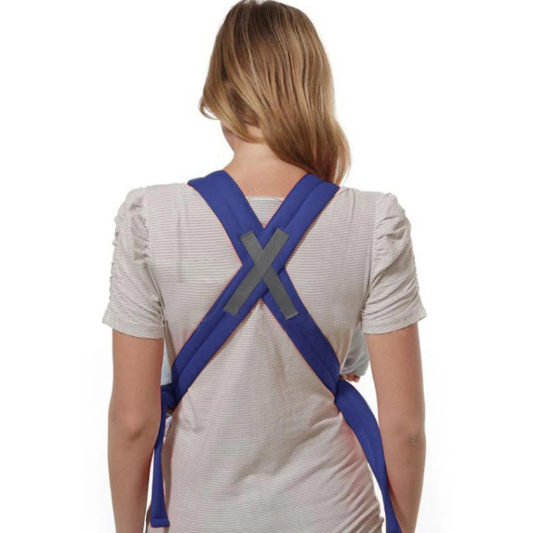 Baby Carrier Comfort Wrap Bag - Red & Navy Blue 7