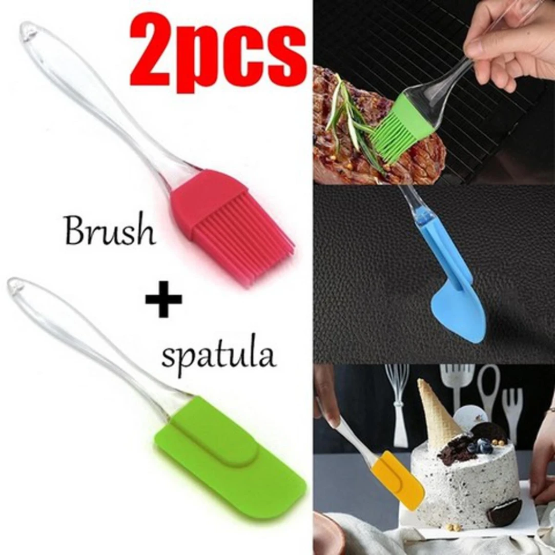 Silicone Basting Spatula and Brush Kitchen Oil Cooking Baking 6
