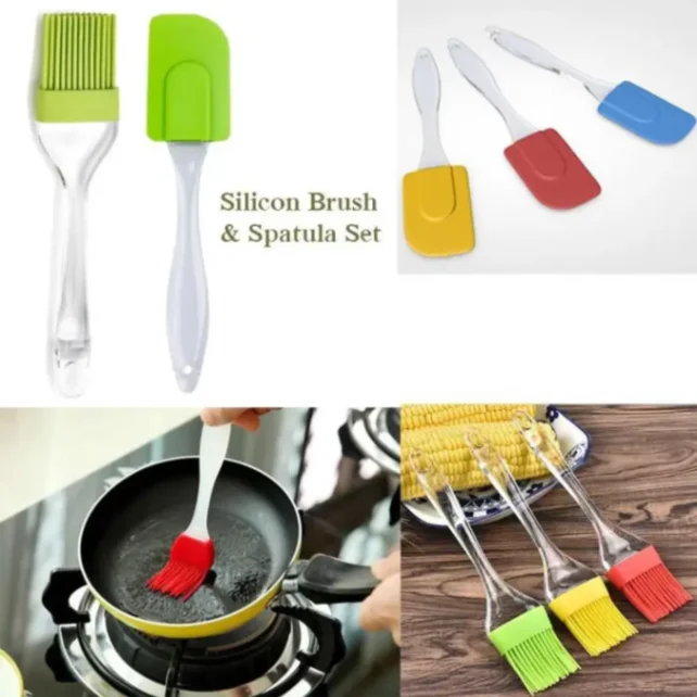 Silicone Basting Spatula and Brush Kitchen Oil Cooking Baking 7