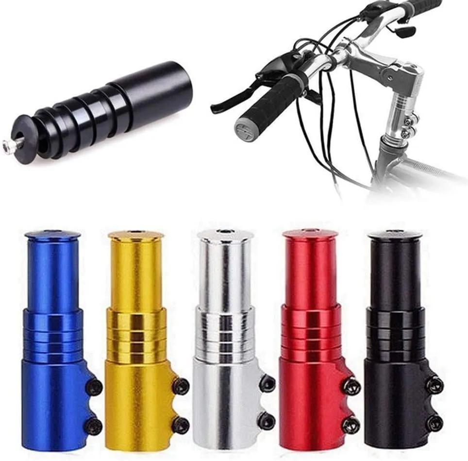 Bike Stem Riser Bike Fork Stem Extender Bicycle Handlebar Raiser Head Up Adapter Bike Handlebar Riser Bicycle Fork Stem Raiser Extender Head Up Raiser multicolor Bicycle Accessories 2