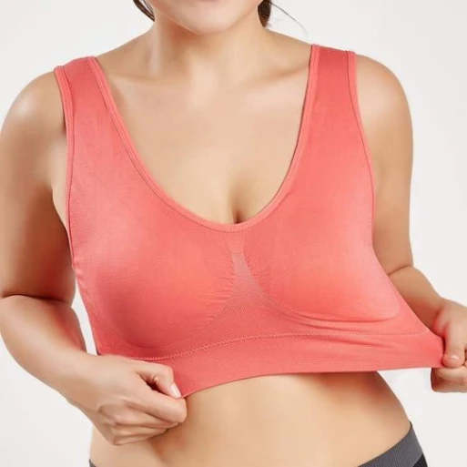 Joy Sports Bra for Women – Smooth and Comfortable Yoga Bra Without Pads 4