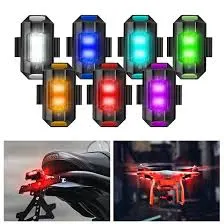 Hot Universal LED Anti collision Warning Light Bicycle Tail Light Bike Helmet Light Mini Signal Light Drone with Strobe Light 7 Colors 4