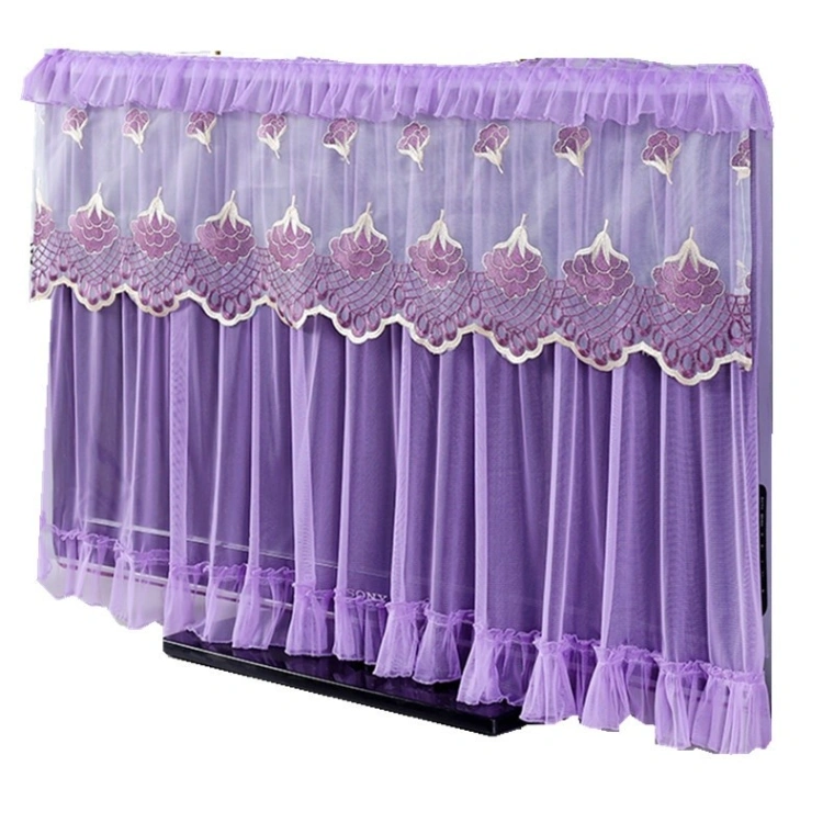 TV dust cover 32 Inch TV dust cover, Dustproof Lace Cloth Fabric 4