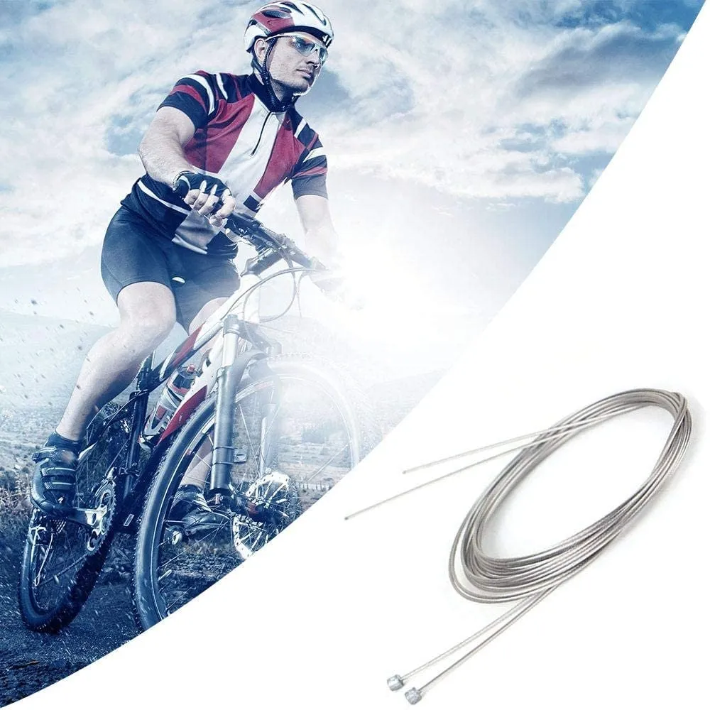 Bicycle Gear Shifter Wire Alloy Hed 2pc Steel Mountain Bicycle Shifte Gear Shift Cable Line Stainless Steel Bicycle Accessories 3