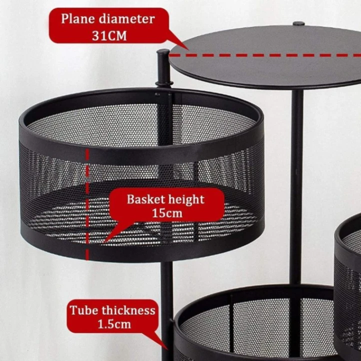 5 Tier Layer Kitchen Storage Rack good quality 4