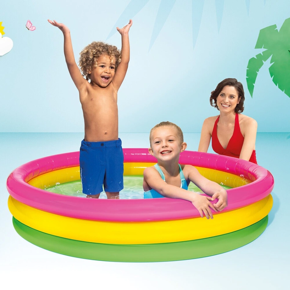Intex Swimming Pool (24" x 8") for Kids, Baby Pool Bath Water Tub 4