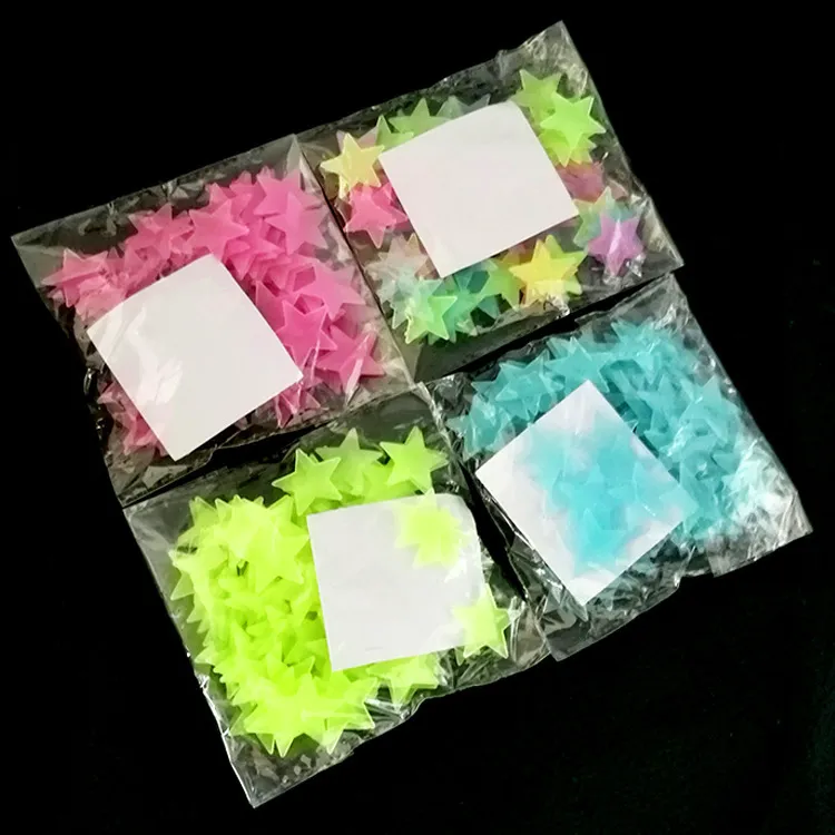 20pcs/bag 3cm Glow In The Dark Luminous Star Stickers Halloween Decorations for Home Toy PVC Stickers for Kids Roo - Sustainable Option 6