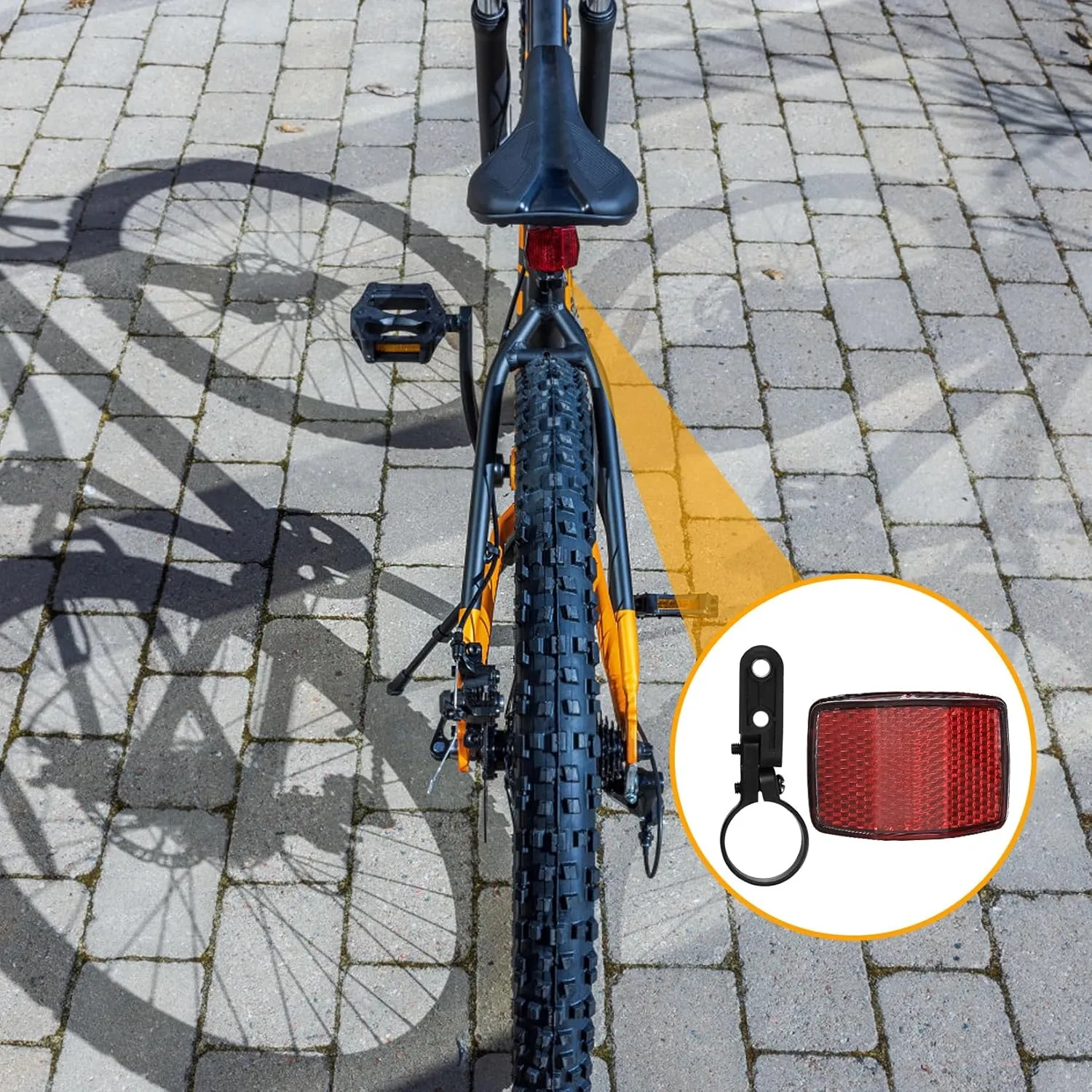 Reflectors for Bicycle Spokes Includes 4 Pcs Reflectors Spokes Bicycle Wheels 2 Pcs Reflectors Reflectors for Front Rear Bike Wheel for MTB Bicycle 4