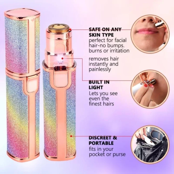 2 in 1 Electric Eyebrow Trimmer, Blawless Facial Hair Remover 3