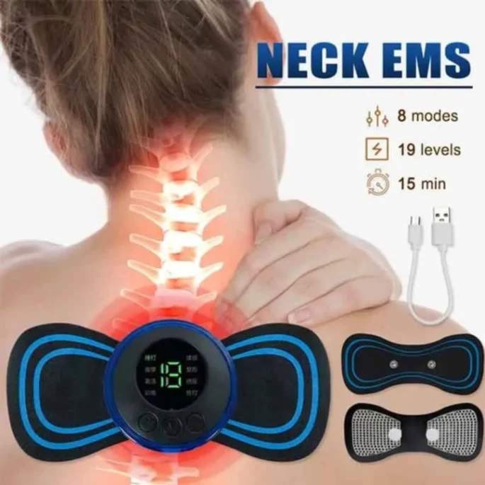 Neck Massager Portable Mini Electric Cervical Massage Stimulator Pain Relief Back Meridian Massager 2