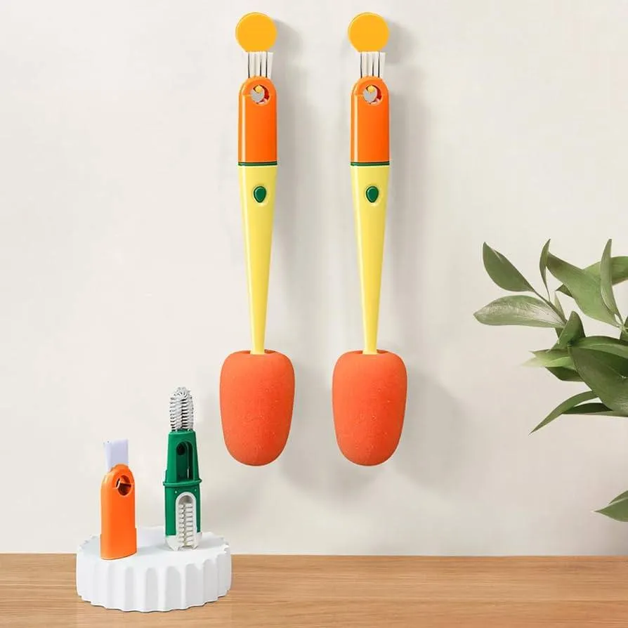 3 in 1 Multi Bottle Cleaning Sponge Brush 2