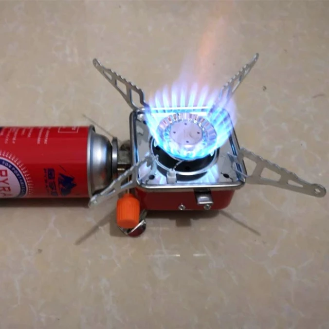 Portable Card Type Campaign Butane Gas Stove Burner( without bottle) 2